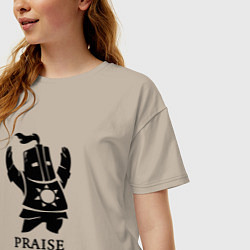 Футболка оверсайз женская Praise the Sun, цвет: миндальный — фото 2