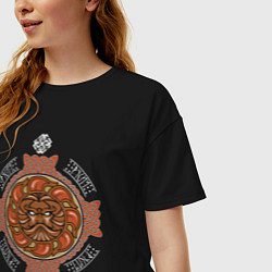 Футболка оверсайз женская РУСИЧ, цвет: черный — фото 2