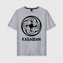 Футболка оверсайз женская Kasabian: Symbol, цвет: меланж