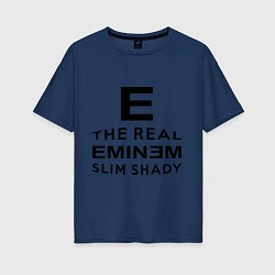 Женская футболка оверсайз The real eminem