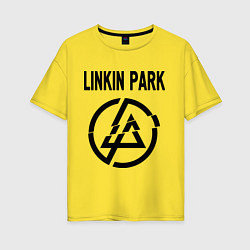 Футболка оверсайз женская Linkin Park, цвет: желтый