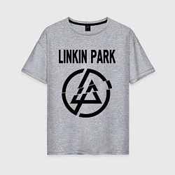 Футболка оверсайз женская Linkin Park, цвет: меланж