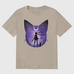 Футболка оверсайз женская Pretty Soldier Sailor Moon, цвет: миндальный