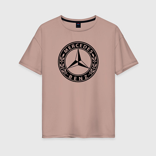 Женская футболка оверсайз MERCEDES-BENZ: Classic / Пыльно-розовый – фото 1