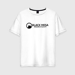 Футболка оверсайз женская Black Mesa: Research Facility, цвет: белый