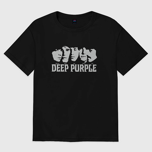 Женская футболка оверсайз Deep Purple / Черный – фото 1
