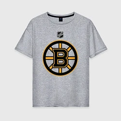 Женская футболка оверсайз Boston Bruins NHL
