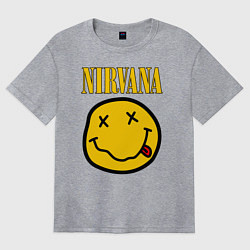 Футболка оверсайз женская NIRVANA, цвет: меланж