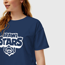 Футболка оверсайз женская BRAWL STARS, цвет: тёмно-синий — фото 2
