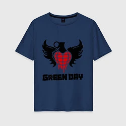 Женская футболка оверсайз Green Day: Wings