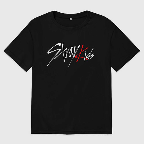 Женская футболка оверсайз STRAY KIDS FELIX / Черный – фото 1