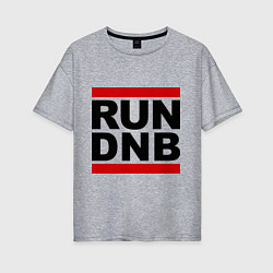 Женская футболка оверсайз RUN DNB