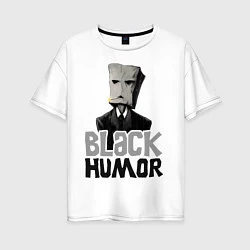Женская футболка оверсайз Black Humor