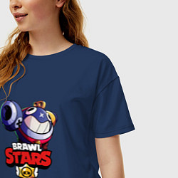 Футболка оверсайз женская Brawl Stars, цвет: тёмно-синий — фото 2
