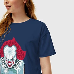 Футболка оверсайз женская Pennywise, цвет: тёмно-синий — фото 2