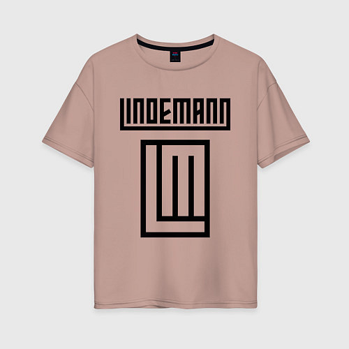 Женская футболка оверсайз LINDEMANN / Пыльно-розовый – фото 1