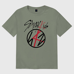 Футболка оверсайз женская Stray Kids, цвет: авокадо