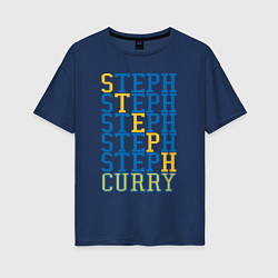 Футболка оверсайз женская Steph Curry, цвет: тёмно-синий