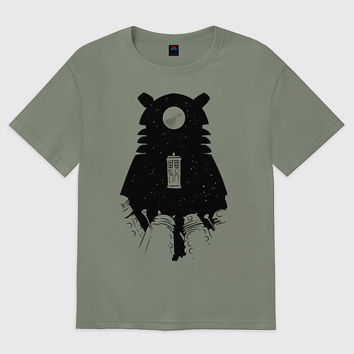 Женская футболка оверсайз Доктор Кто / Авокадо – фото 1