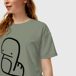 Футболка оверсайз женская Stray Kids, цвет: авокадо — фото 2