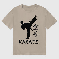 Футболка оверсайз женская Karate craftsmanship, цвет: миндальный