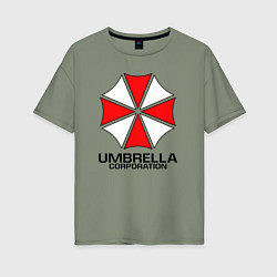 Футболка оверсайз женская UMBRELLA CORP, цвет: авокадо
