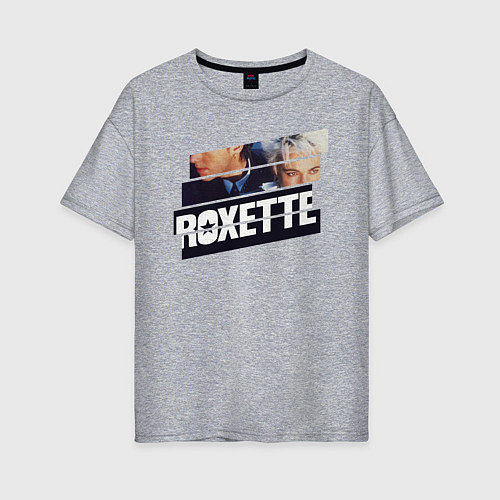 Женская футболка оверсайз Roxette / Меланж – фото 1