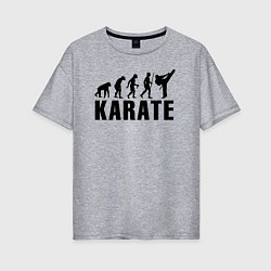 Футболка оверсайз женская Karate Evolution, цвет: меланж