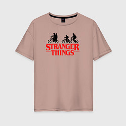 Женская футболка оверсайз STRANGER THINGS