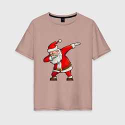 Женская футболка оверсайз Dab Santa