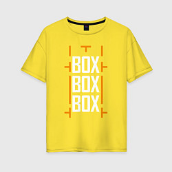 Женская футболка оверсайз Box box box