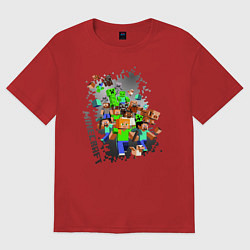 Женская футболка оверсайз Minecraft