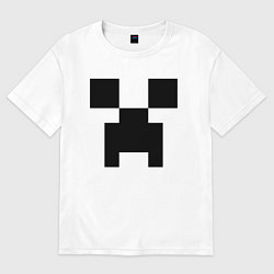 Футболка оверсайз женская Minecraft, цвет: белый