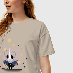 Футболка оверсайз женская Hollow knight Полый рыцарь, цвет: миндальный — фото 2