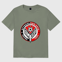 Футболка оверсайз женская ФК Амкар Пермь, цвет: авокадо