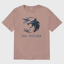 Женская футболка оверсайз Ведьмак Белый волк Геральт