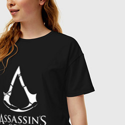 Футболка оверсайз женская Assassin’s Creed, цвет: черный — фото 2