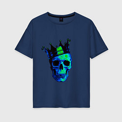 Футболка оверсайз женская Skeleton King, цвет: тёмно-синий