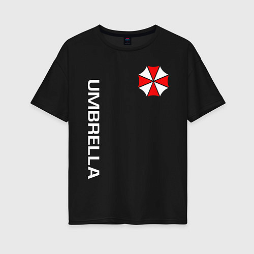 Женская футболка оверсайз UMBRELLA CORP / Черный – фото 1