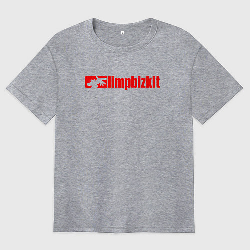 Женская футболка оверсайз LIMP BIZKIT / Меланж – фото 1