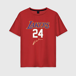 Футболка оверсайз женская LA LAKERS, цвет: красный
