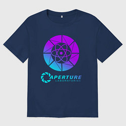 Футболка оверсайз женская PORTAL, цвет: тёмно-синий