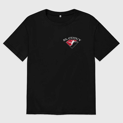 Женская футболка оверсайз Tony Ferguson спина / Черный – фото 1