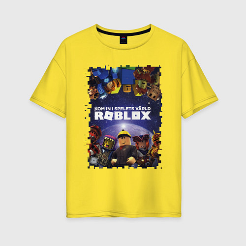 Женская футболка оверсайз ROBLOX / Желтый – фото 1
