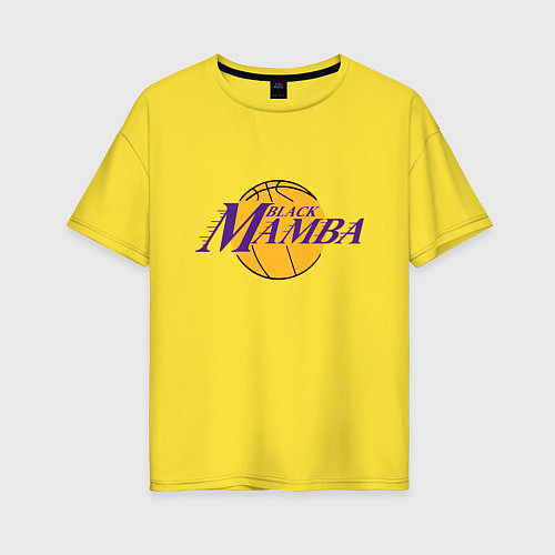 Женская футболка оверсайз Lakers - Black Mamba / Желтый – фото 1