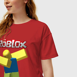 Футболка оверсайз женская Roblox Dab, цвет: красный — фото 2