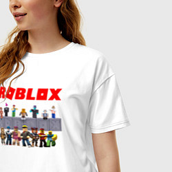 Футболка оверсайз женская ROBLOX, цвет: белый — фото 2