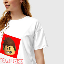 Футболка оверсайз женская ROBLOX, цвет: белый — фото 2