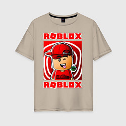 Футболка оверсайз женская ROBLOX, цвет: миндальный