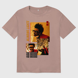 Футболка оверсайз женская BLINDING LIGHTS, цвет: пыльно-розовый